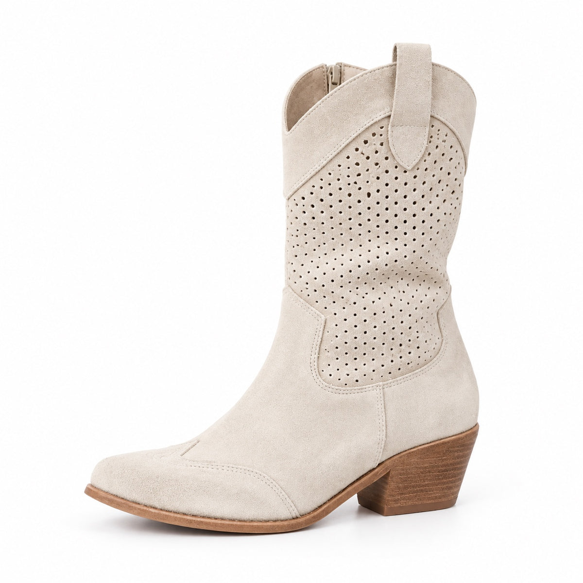 Ronda – Women's Wide Calf Boots in White