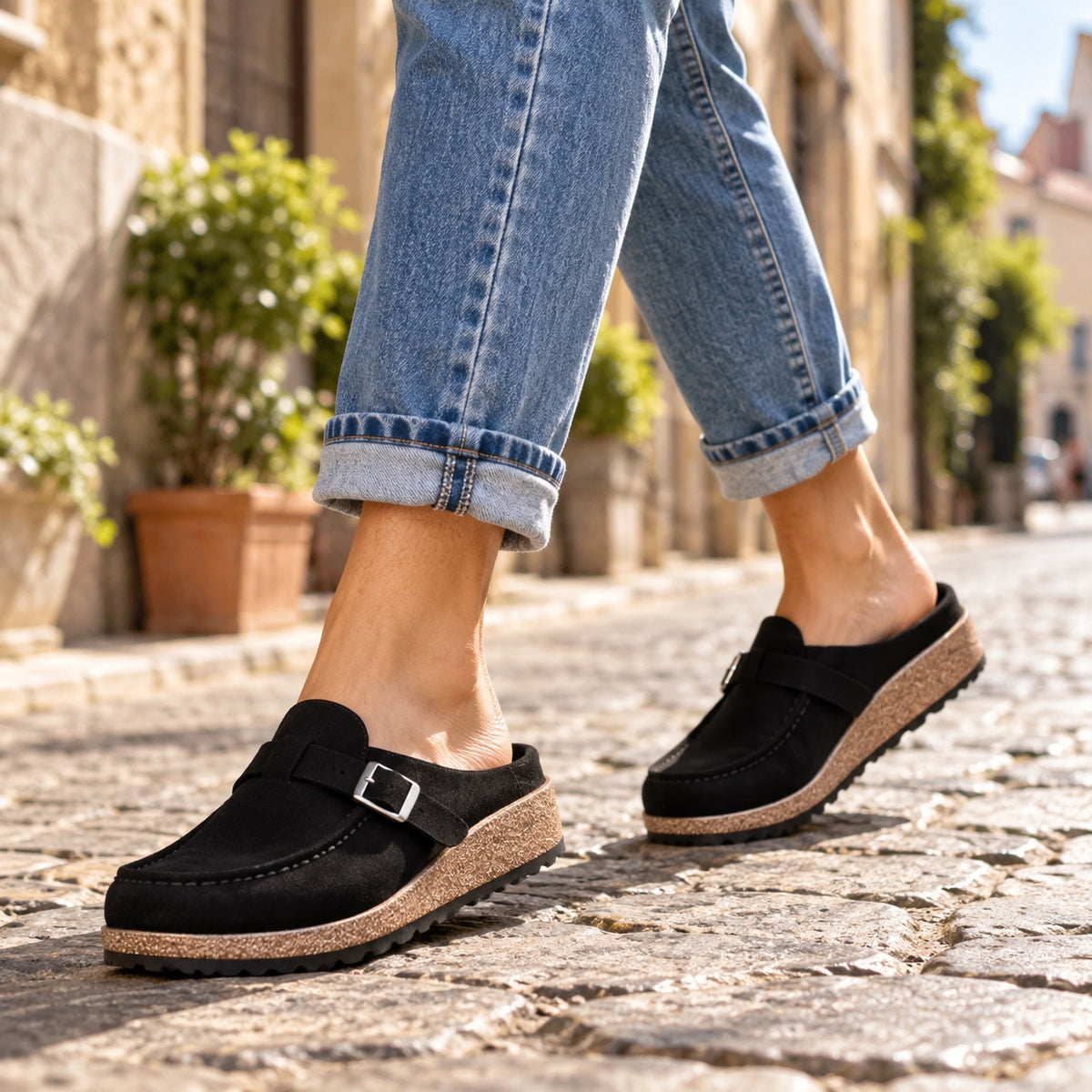 Rosa – Women's Comfort Shoes, worn on a walk