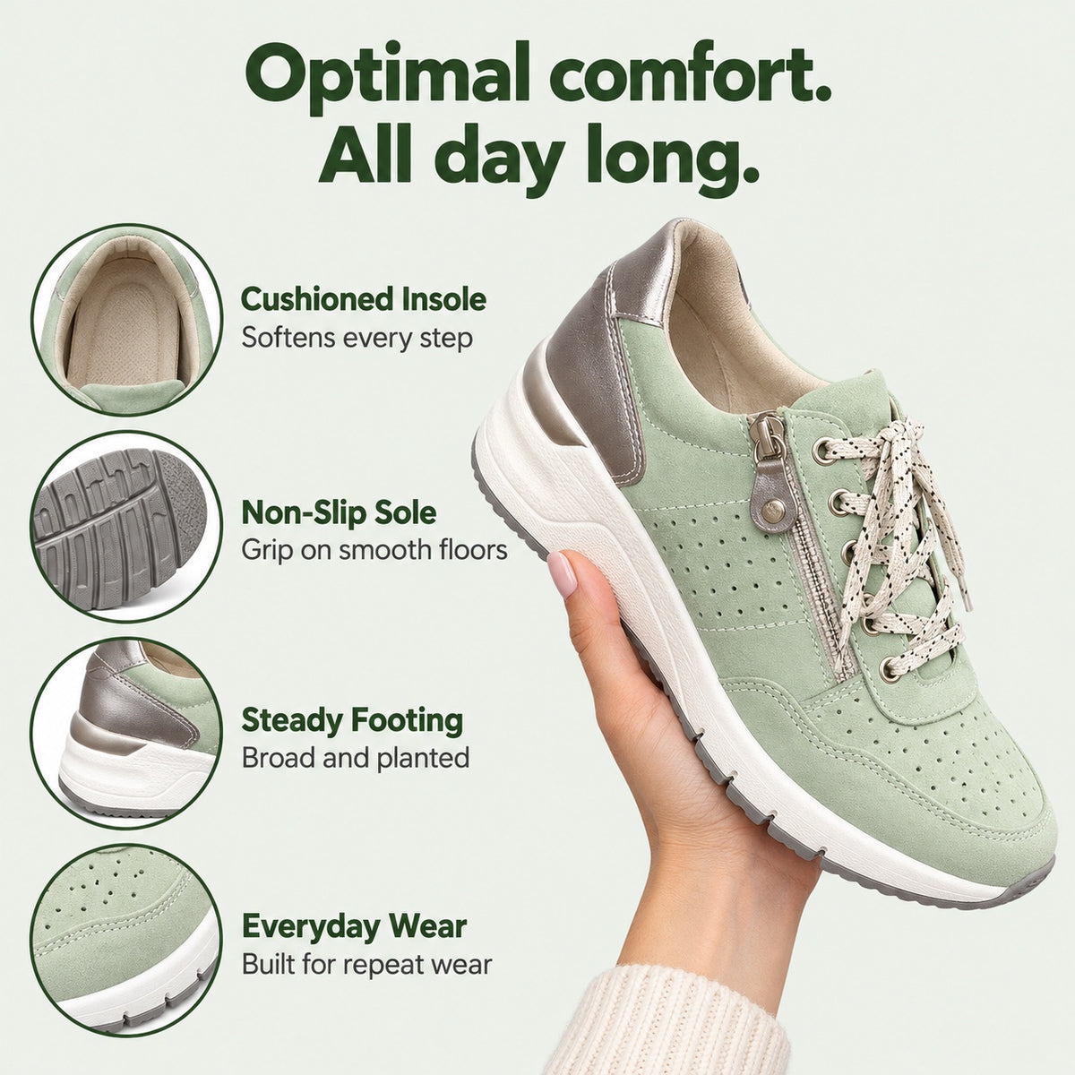 Rosemarie – Women's Orthopedic Sneakers, features