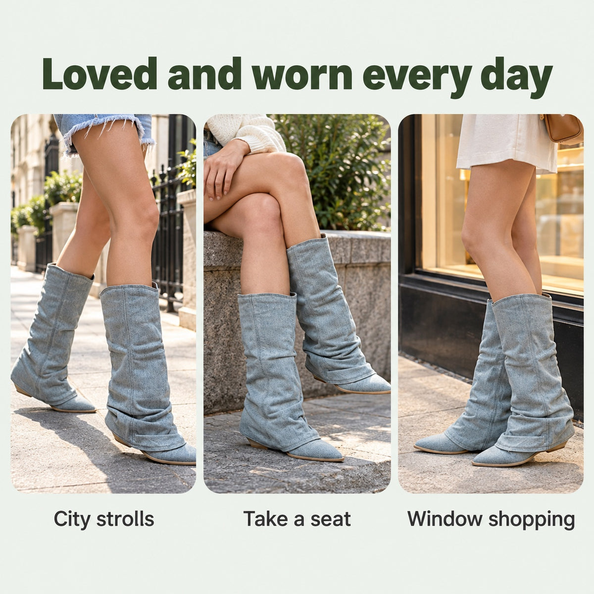 Ruby – Women's Wide Calf Boots, worn every day