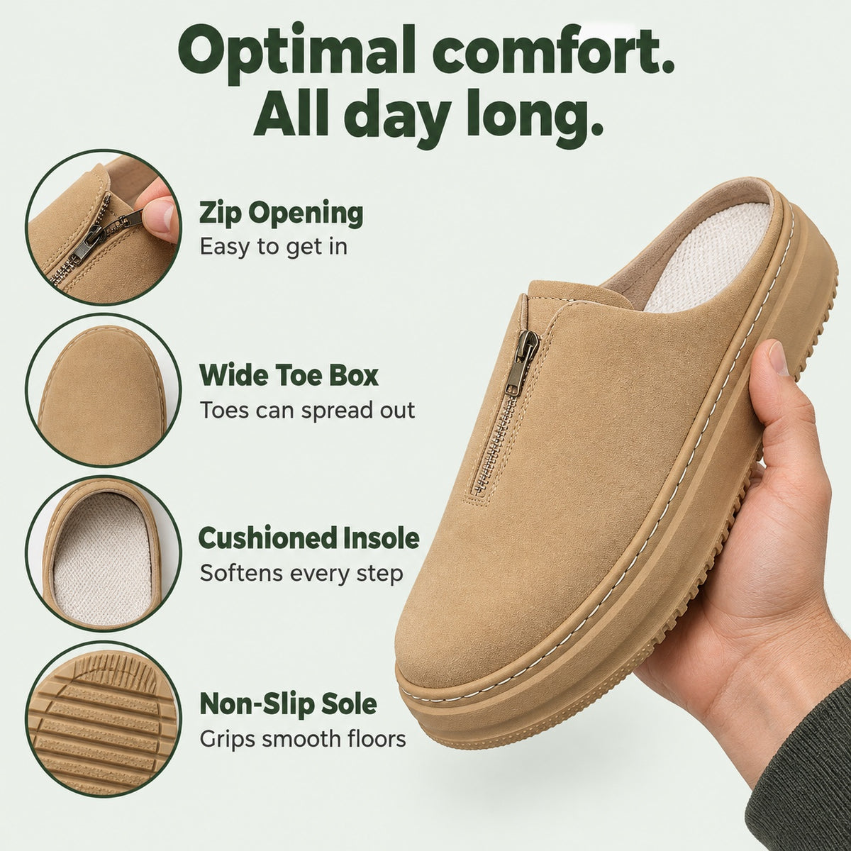 Sage – Unisex Nursing Shoes, features
