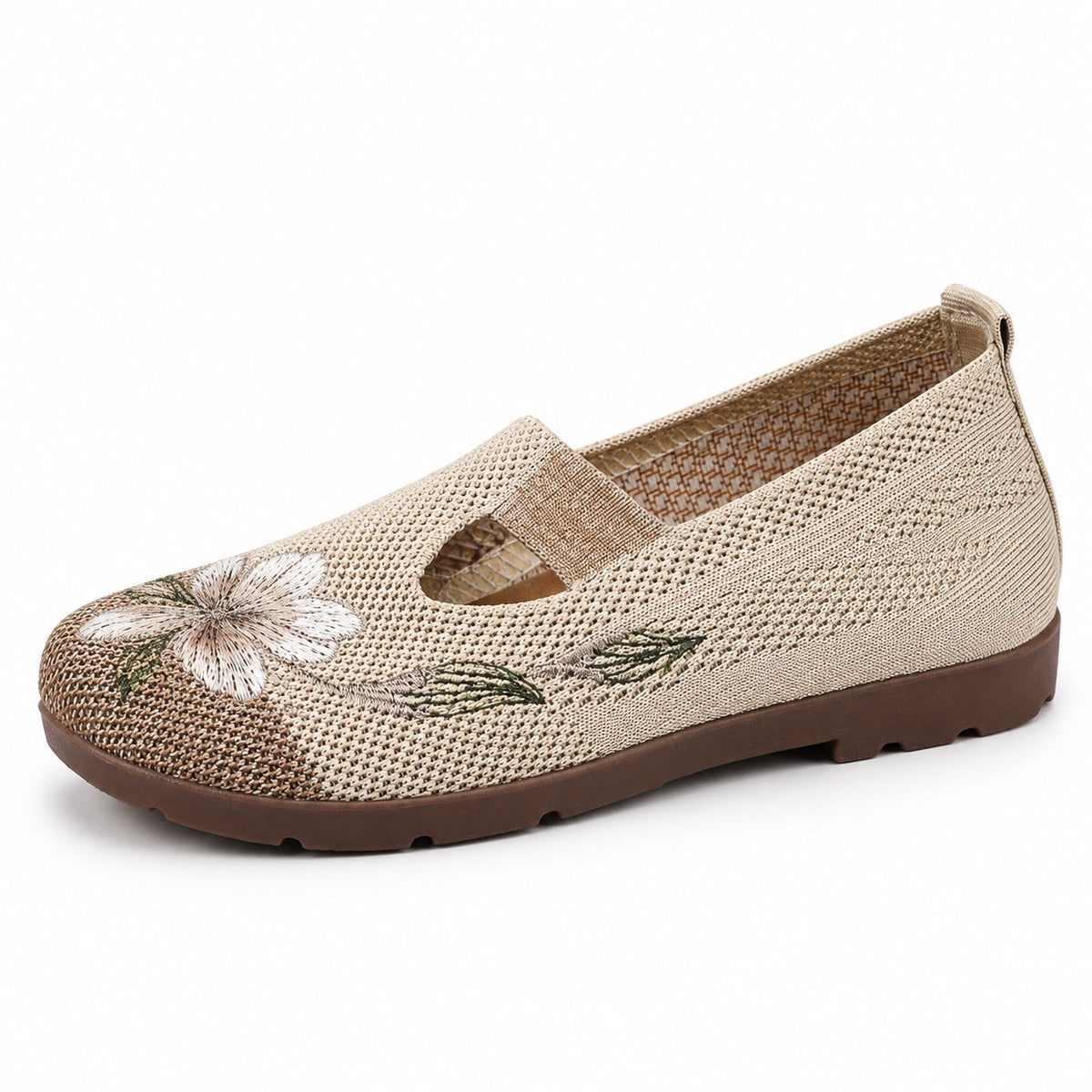 Sanders – Unisex Slip-On Shoes in Coffee Brown