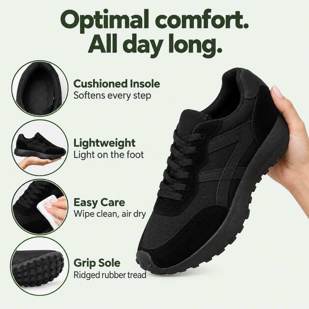 Sandra – Women's Comfort Sneakers, features