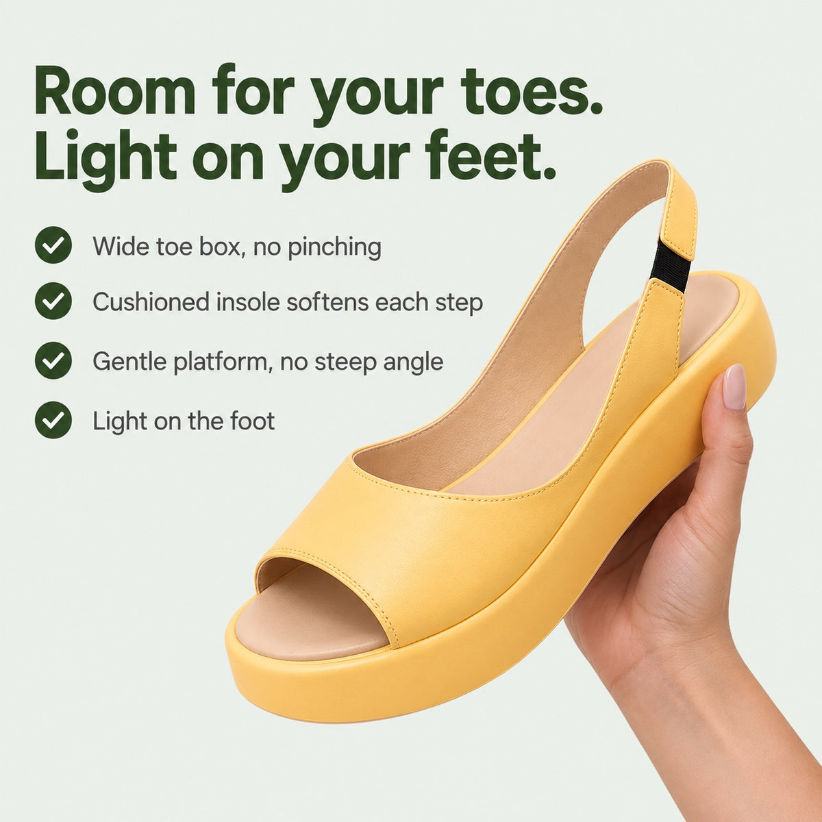 Shari – Women's Wide Toe Box Sandals, key benefits