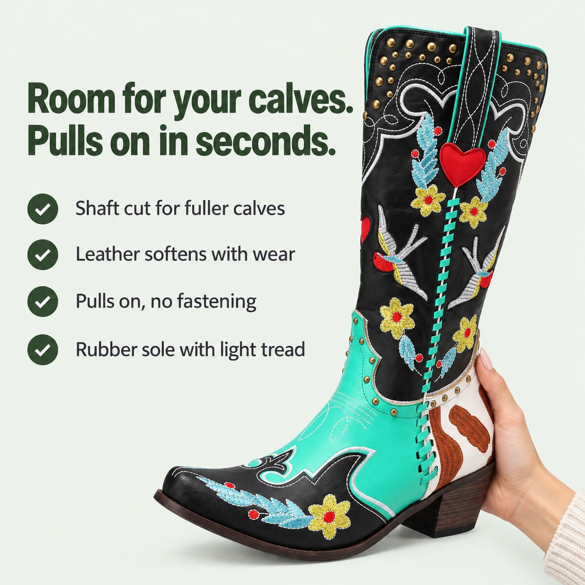 Sharp – Unisex Wide Calf Boots, key benefits