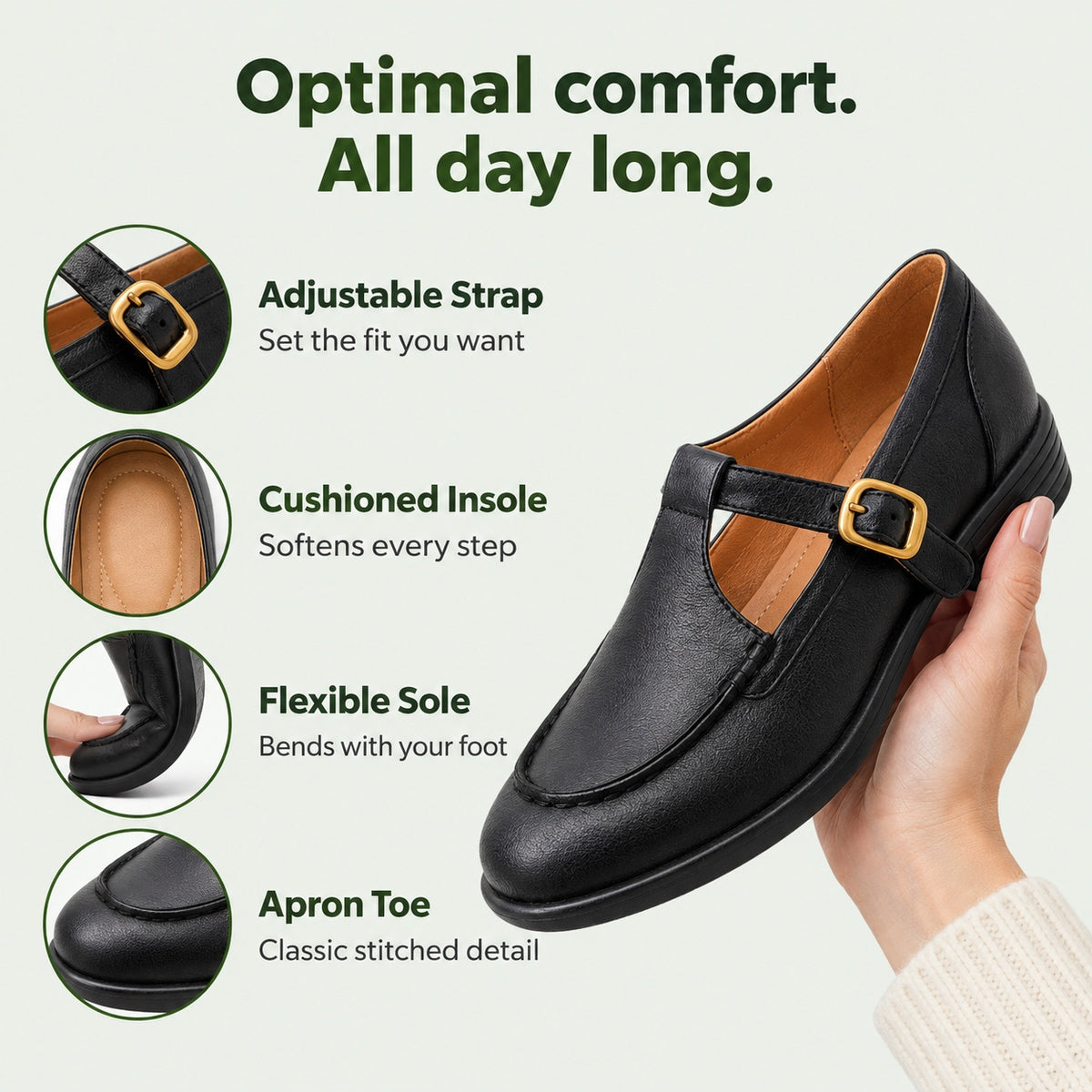 Sheila – Women's Orthopedic Flats, features
