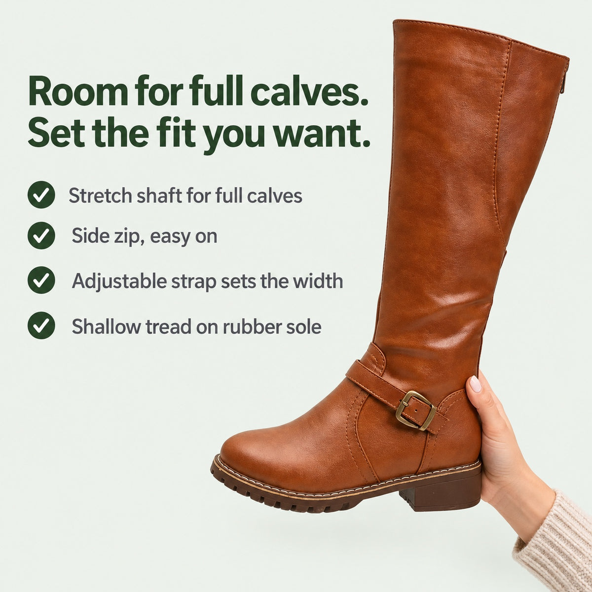 Shelly – Women's Wide Calf Boots, key benefits