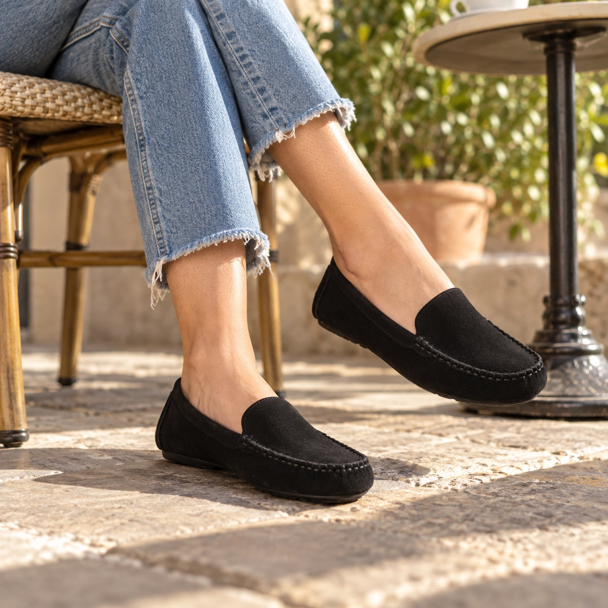 Sherry – Women's Arch Support Loafers, worn on a walk