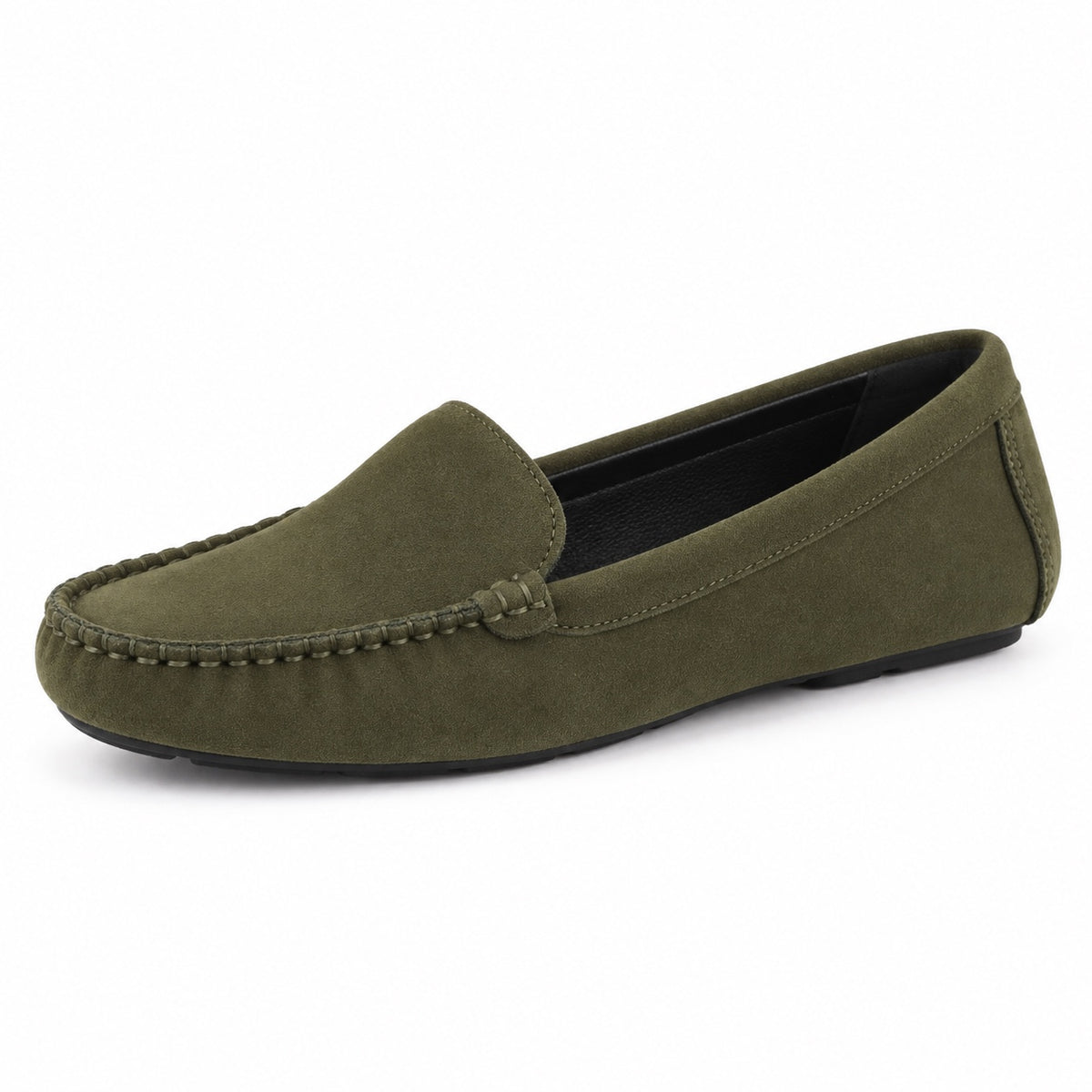 Sherry – Women's Arch Support Loafers in Army Green