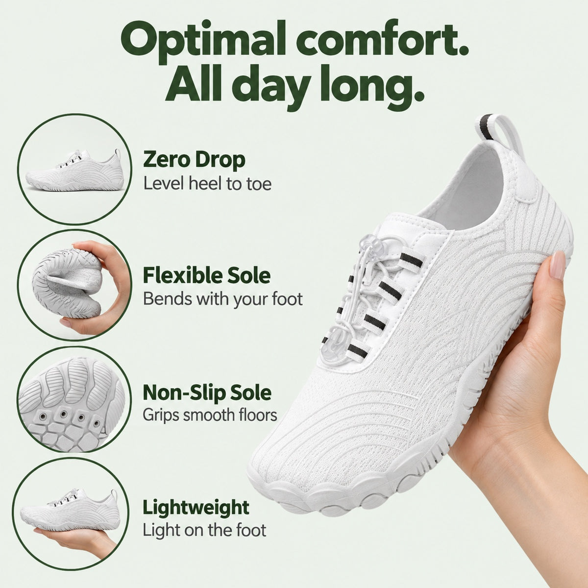 Simmons – Unisex Barefoot Shoes, features