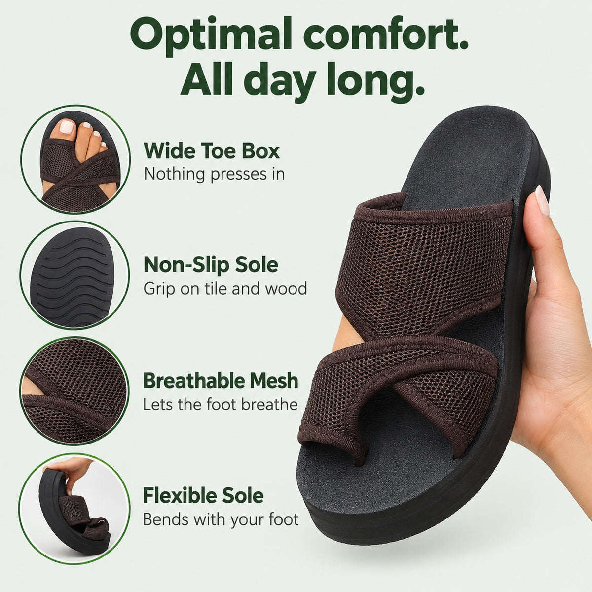 Sonja – Women's Wide Toe Box Sandals, features