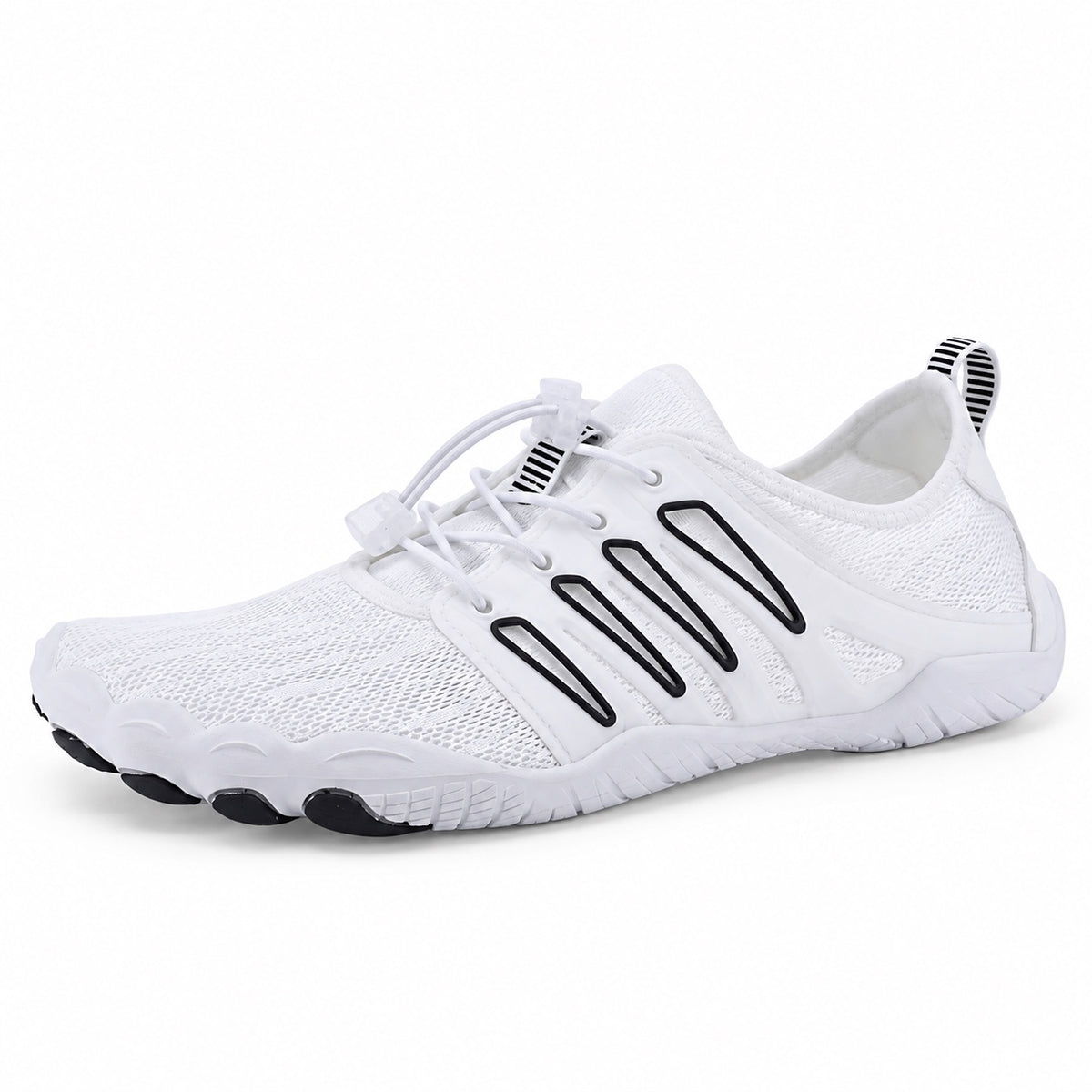 Sparks – Unisex Barefoot Shoes in White Black