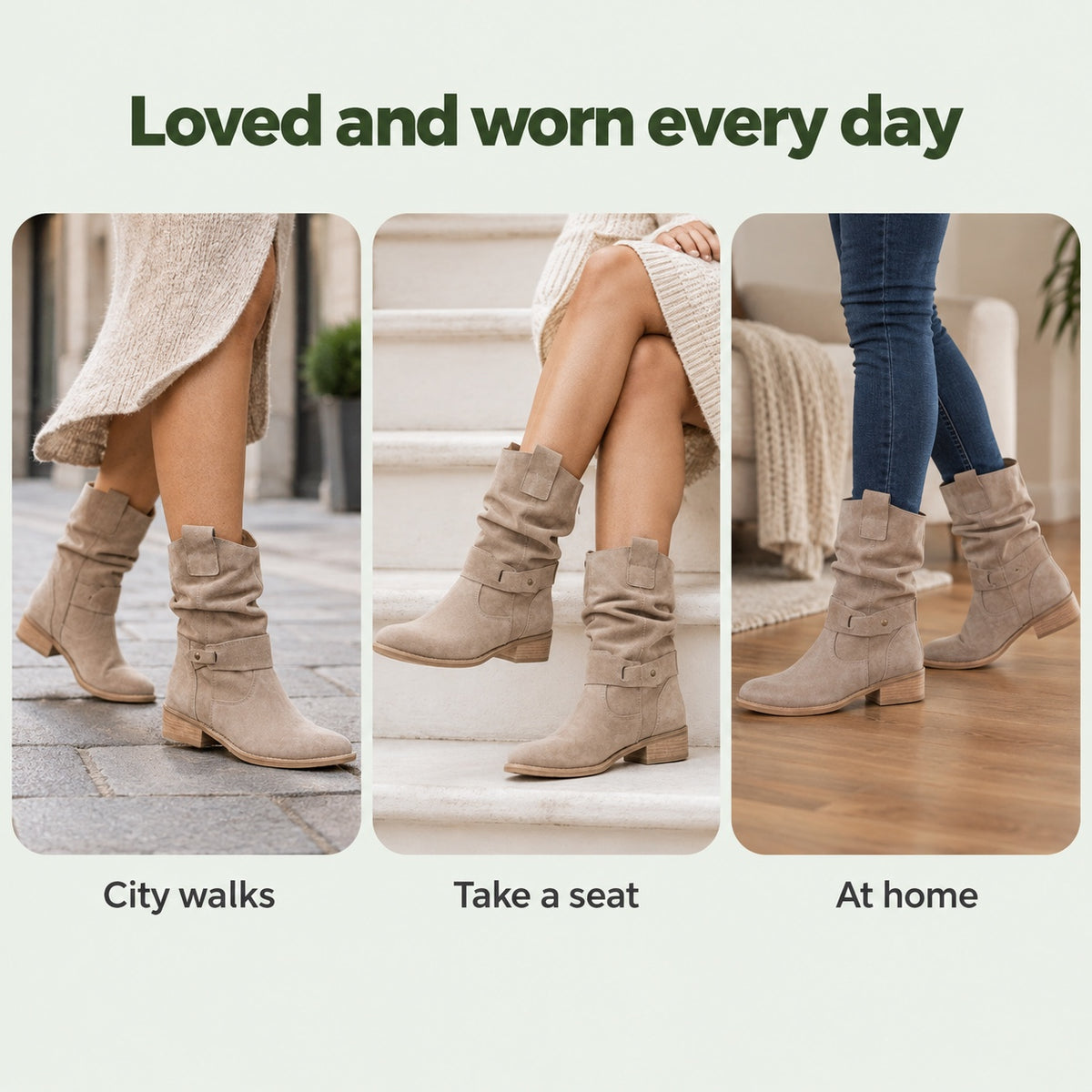 Spencer – Unisex Wide Calf Boots, worn every day