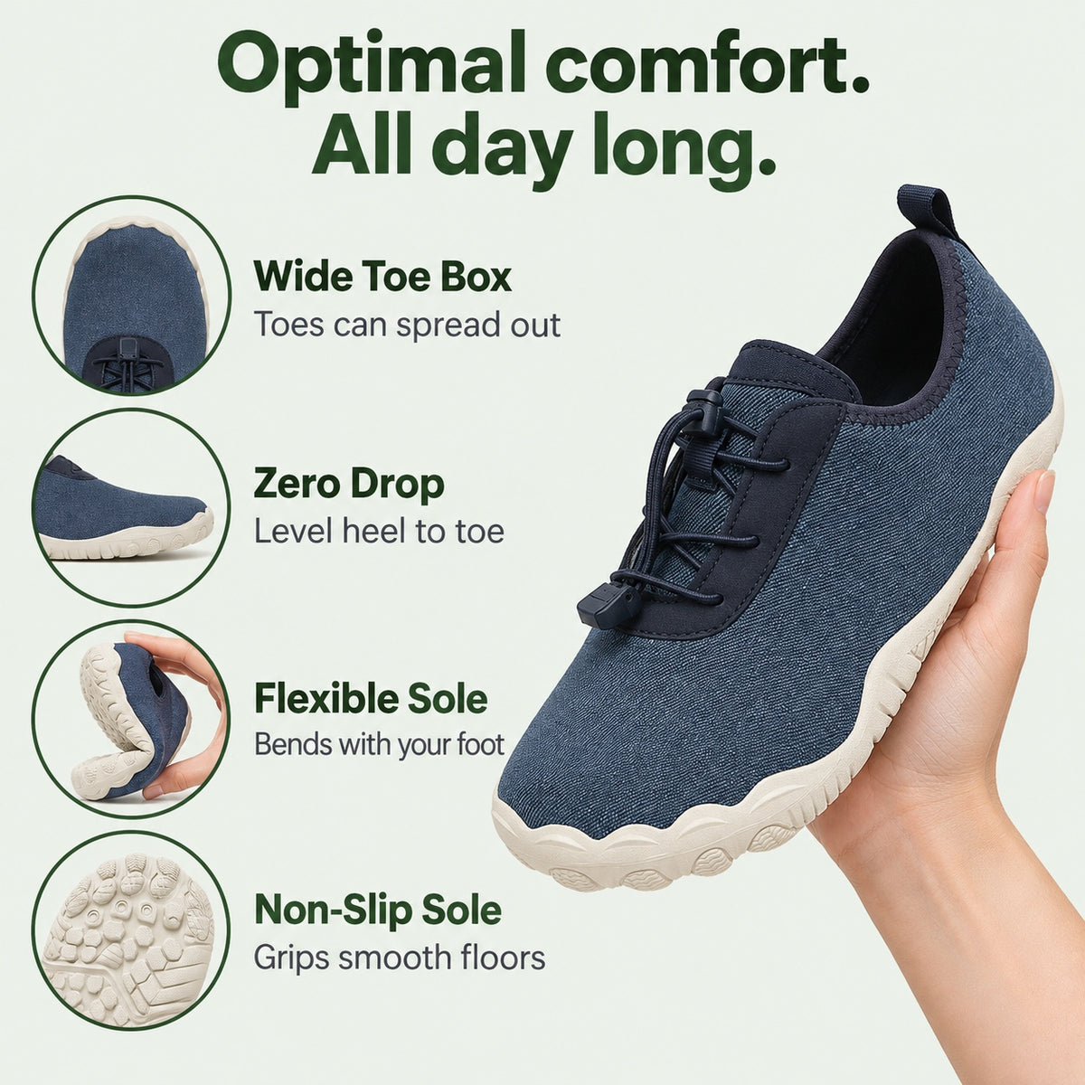 Stone – Unisex Barefoot Shoes, features