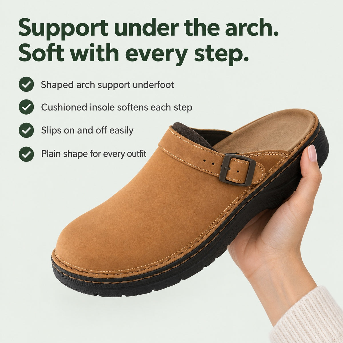 Swanson – Unisex Arch Support Clogs, key benefits