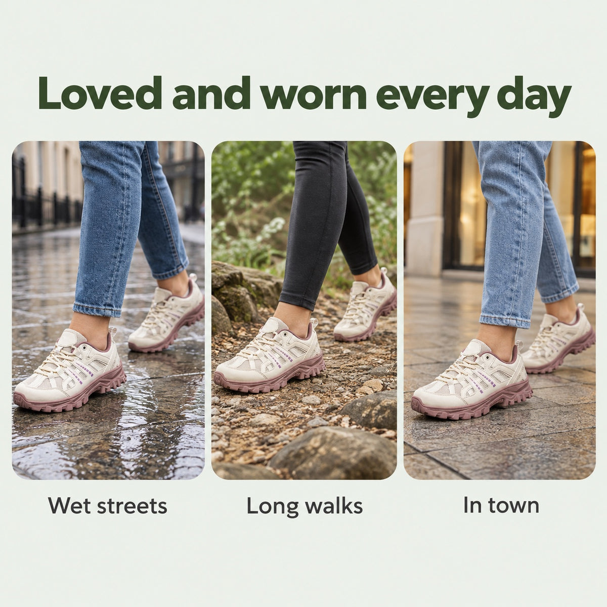 Sydney – Unisex Non-Slip Sneakers, worn every day