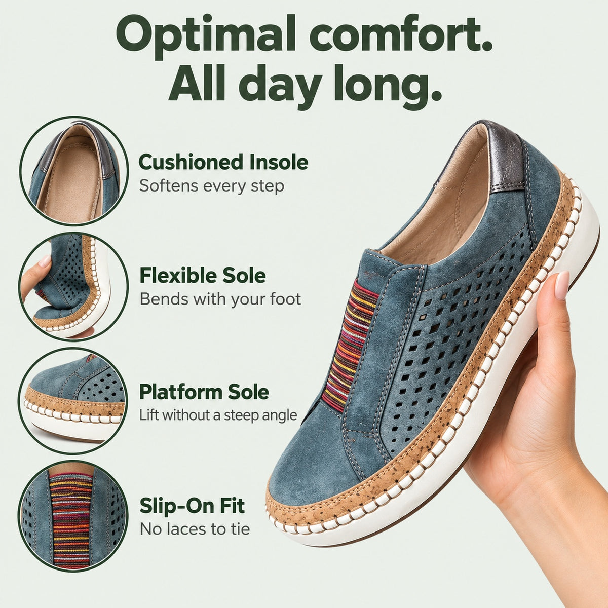 Tamara – Women's Slip-On Sneakers, features