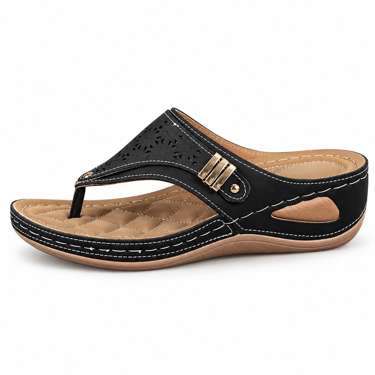 Tammie – Women's Wide Toe Box Sandals in Black
