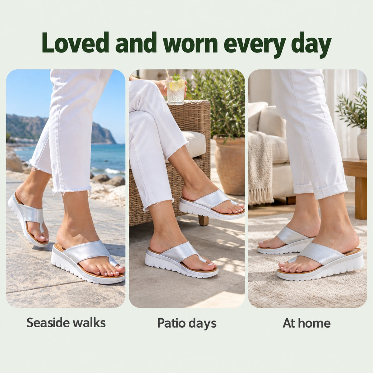 Tasha – Women's Wide Toe Box Sandals, worn every day