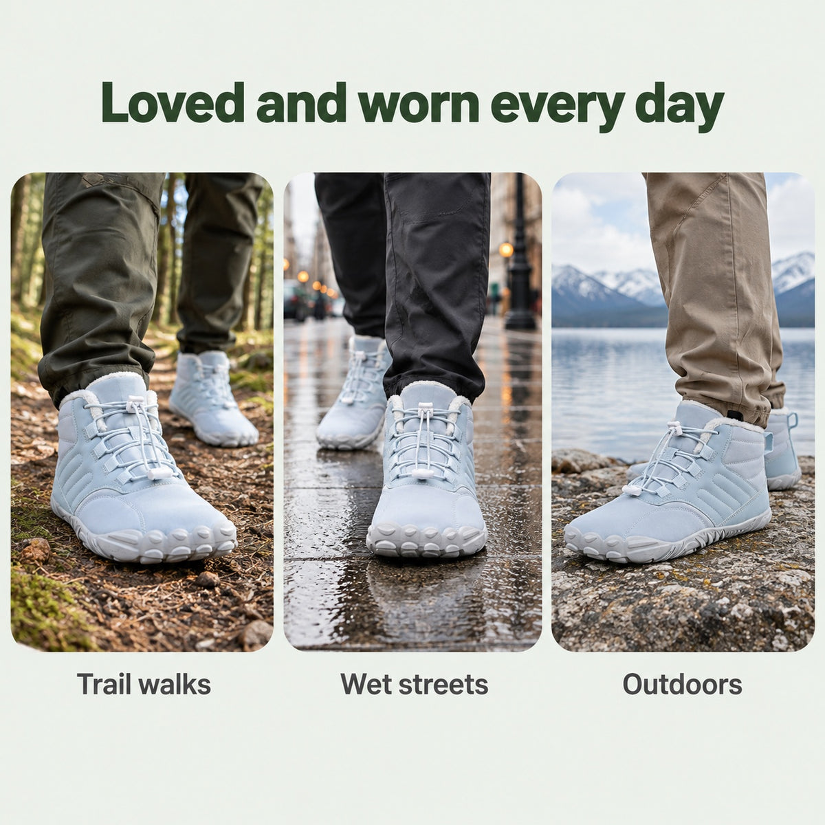 Taylor – Unisex Barefoot Shoes, worn every day