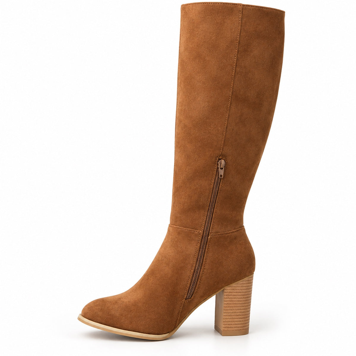 Teri – Women's Wide Calf Boots in Brown