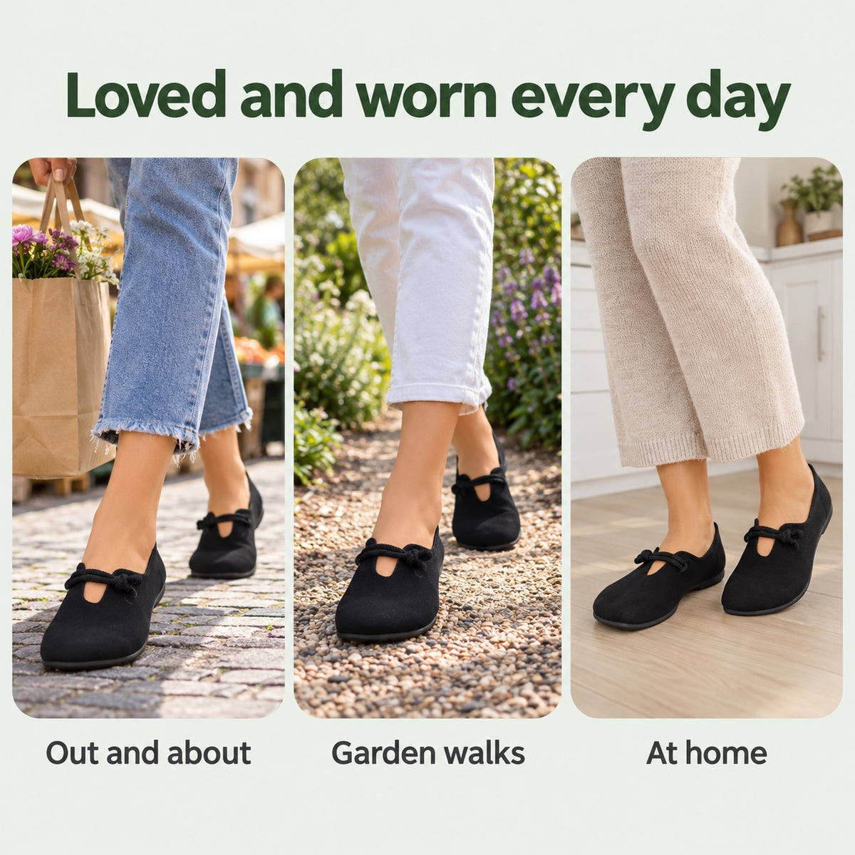 Thelma – Women's Wide Toe Box Loafers, worn every day