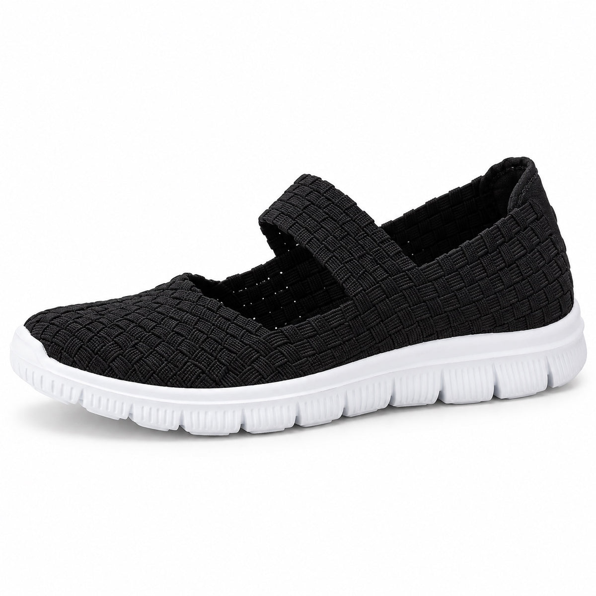 Thompson – Unisex Wide Toe Box Sneakers in Black