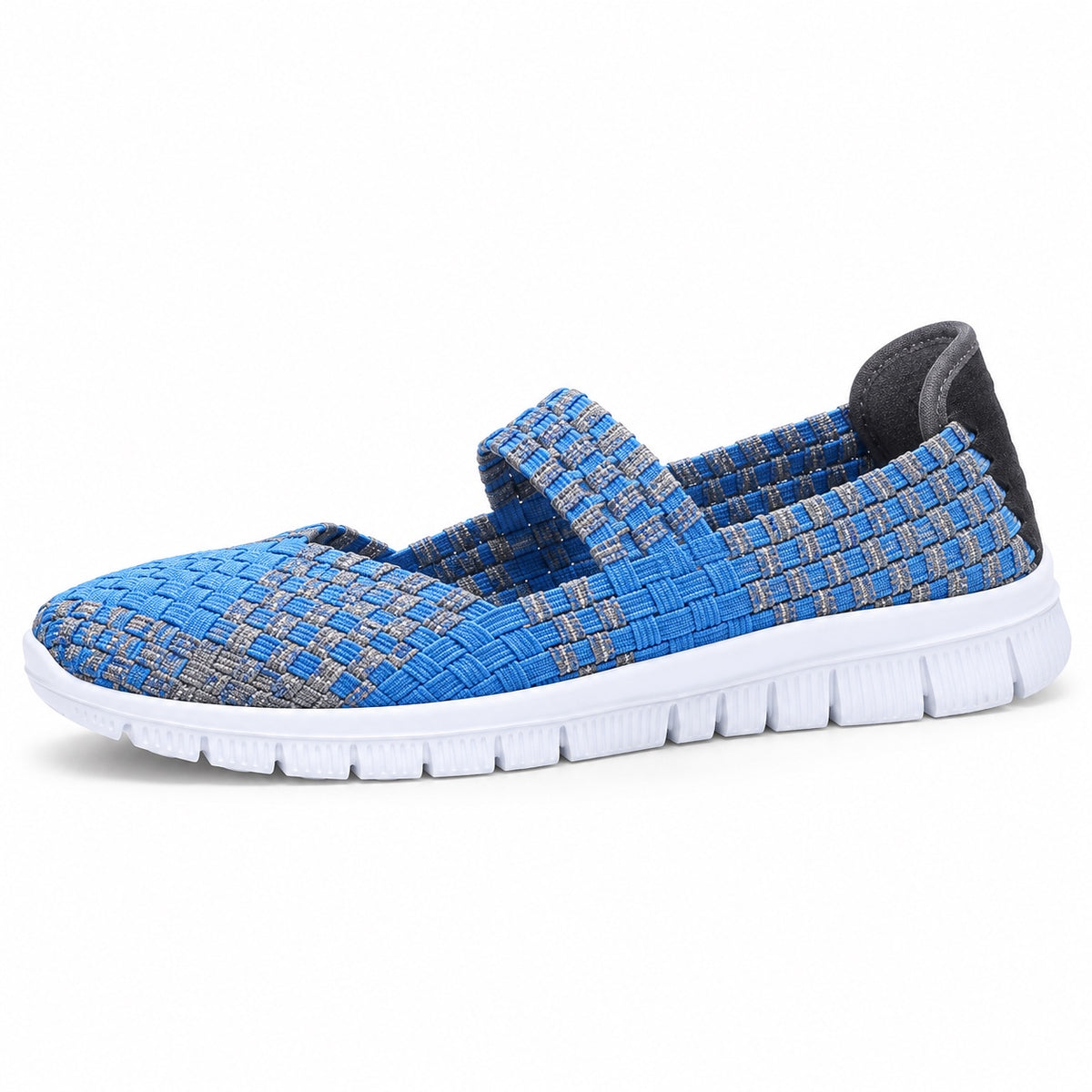 Thompson – Unisex Wide Toe Box Sneakers in Blue gray