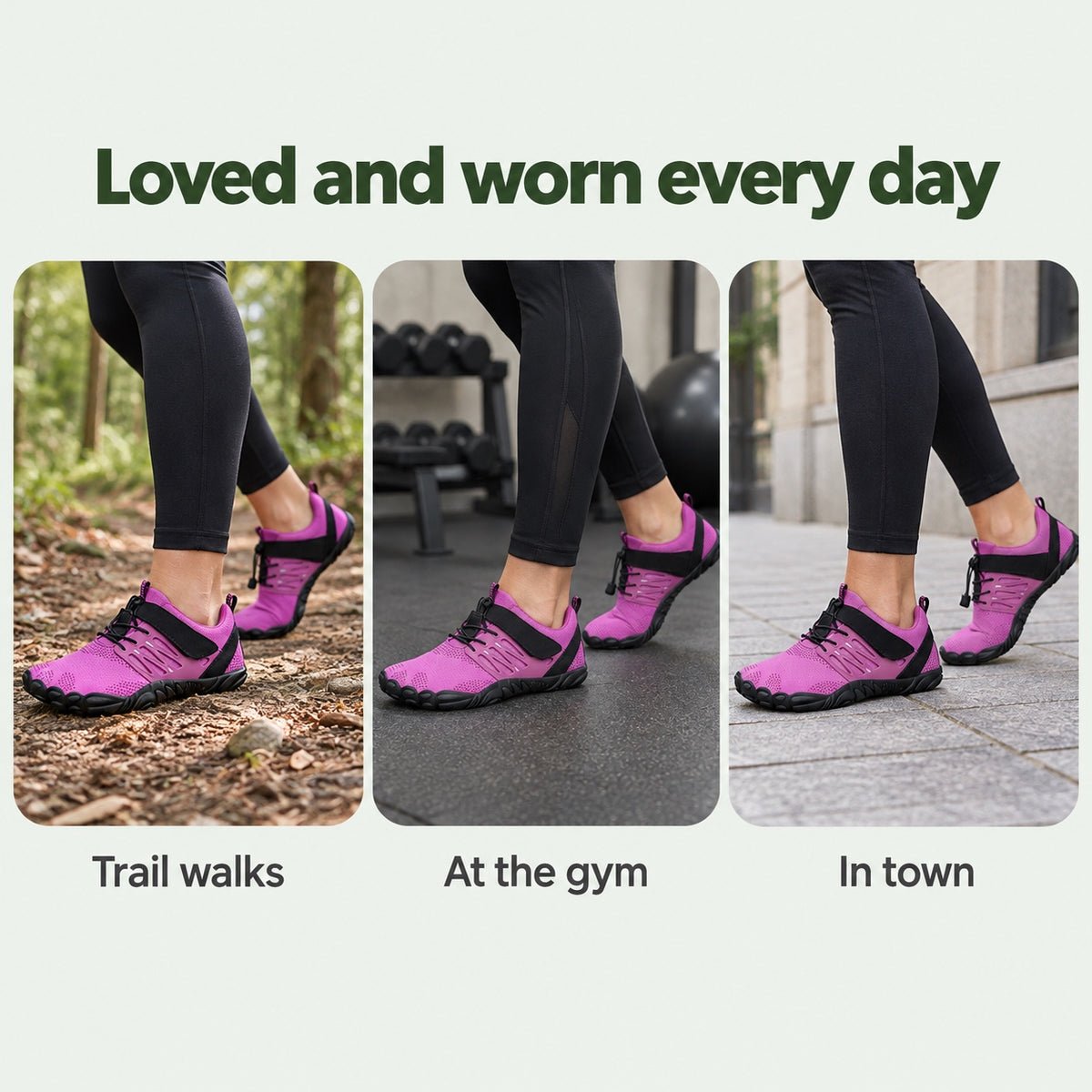 Thornton – Unisex Plantar Fasciitis Shoes, worn every day