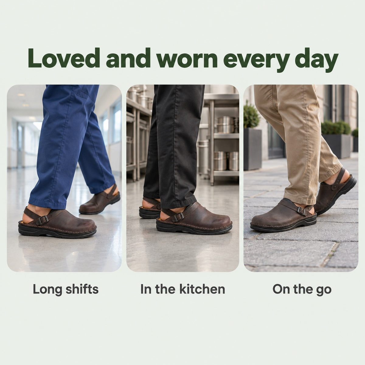 Townsend – Unisex Nursing Clogs, worn every day