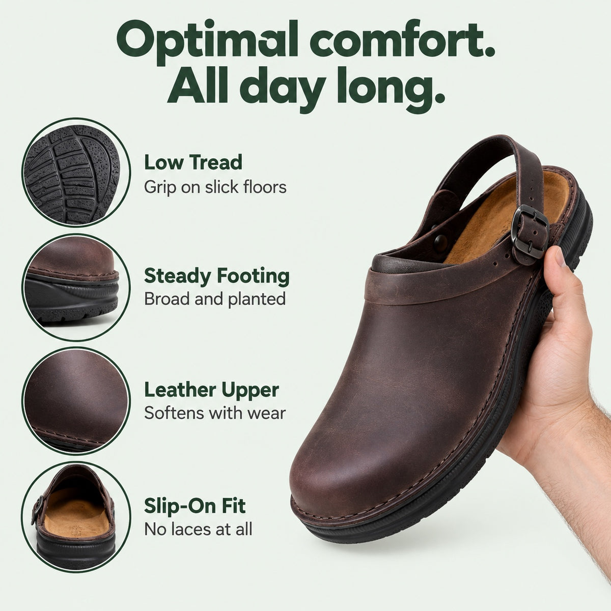 Townsend – Unisex Nursing Clogs, features