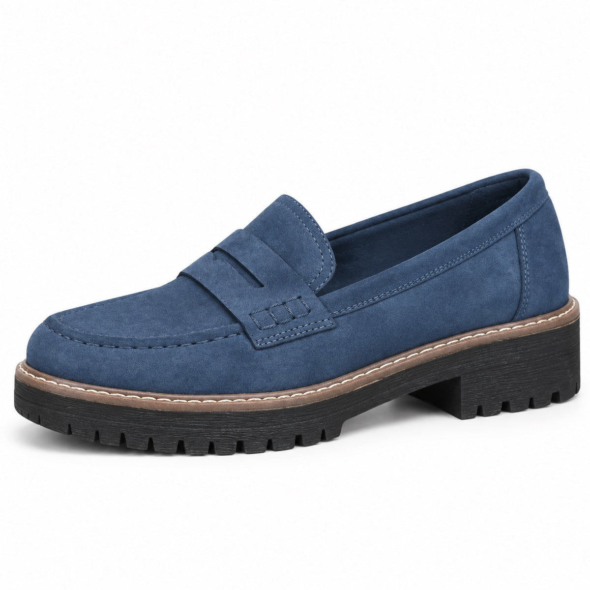 Tucker – Unisex Orthopedic Loafers in Navy Blue