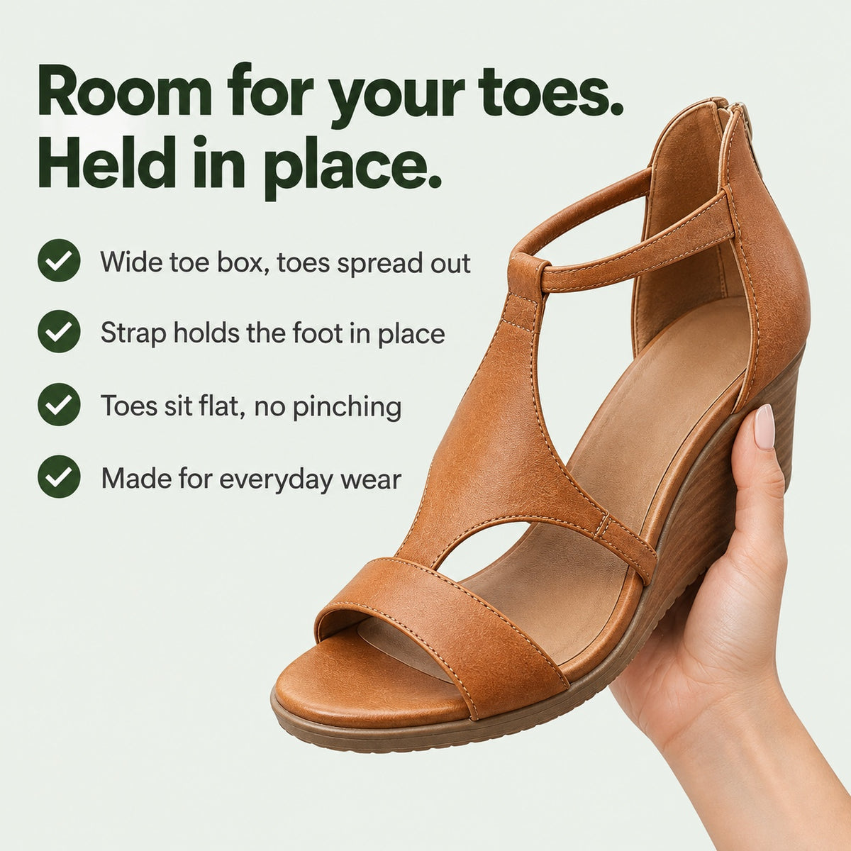 Valerie – Women's Wide Toe Box Sandals, key benefits