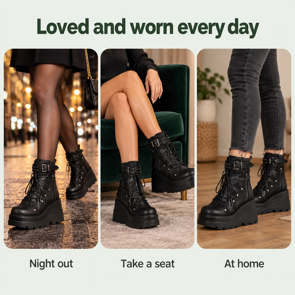 Vicky – Women's Wide Calf Boots, worn every day
