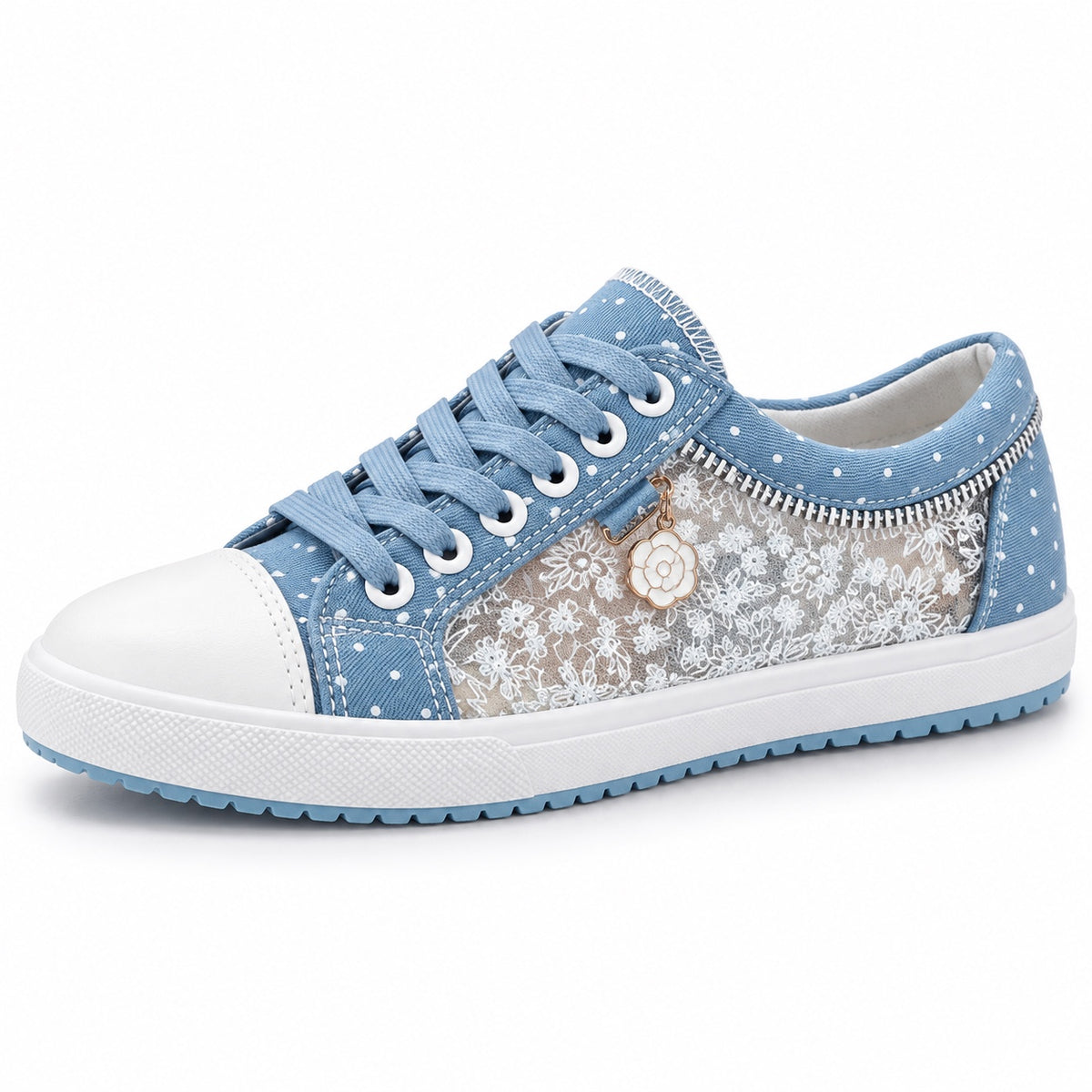 Violet – Women's Arch Support Sneakers in Sky Blue