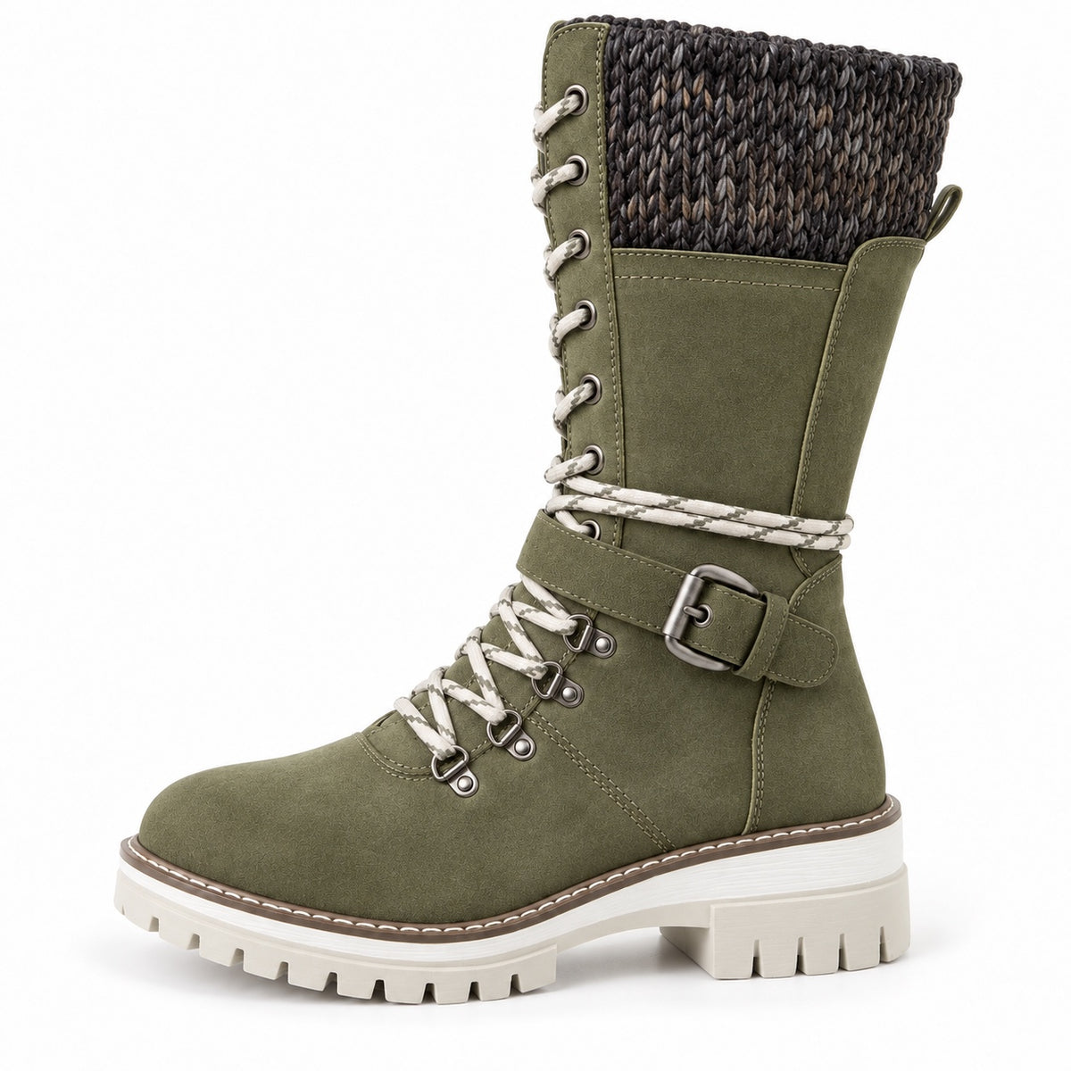 Virginia – Women's Wide Calf Boots in Green