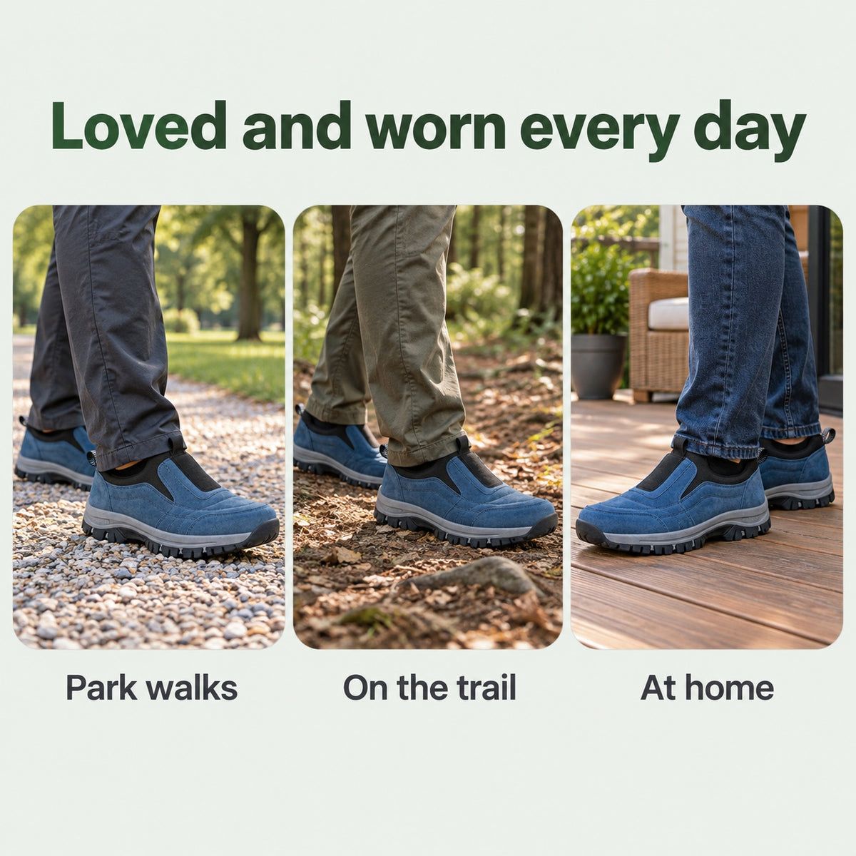 Wade – Men's Orthopedic Shoes, worn every day