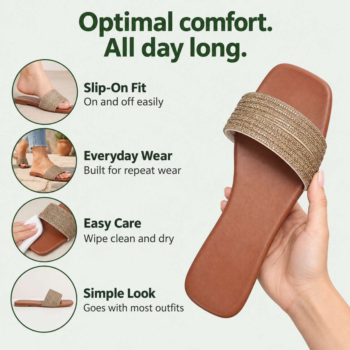 Wanda – Women's Comfortable Sandals, features