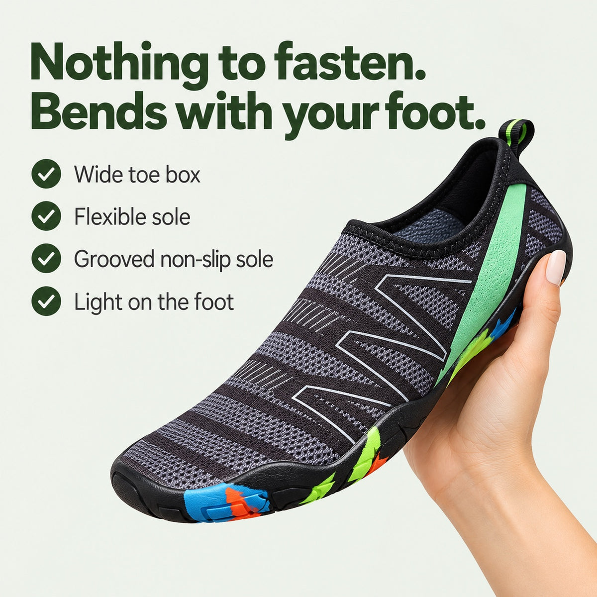 Watson – Unisex Wide Toe Box Shoes, key benefits
