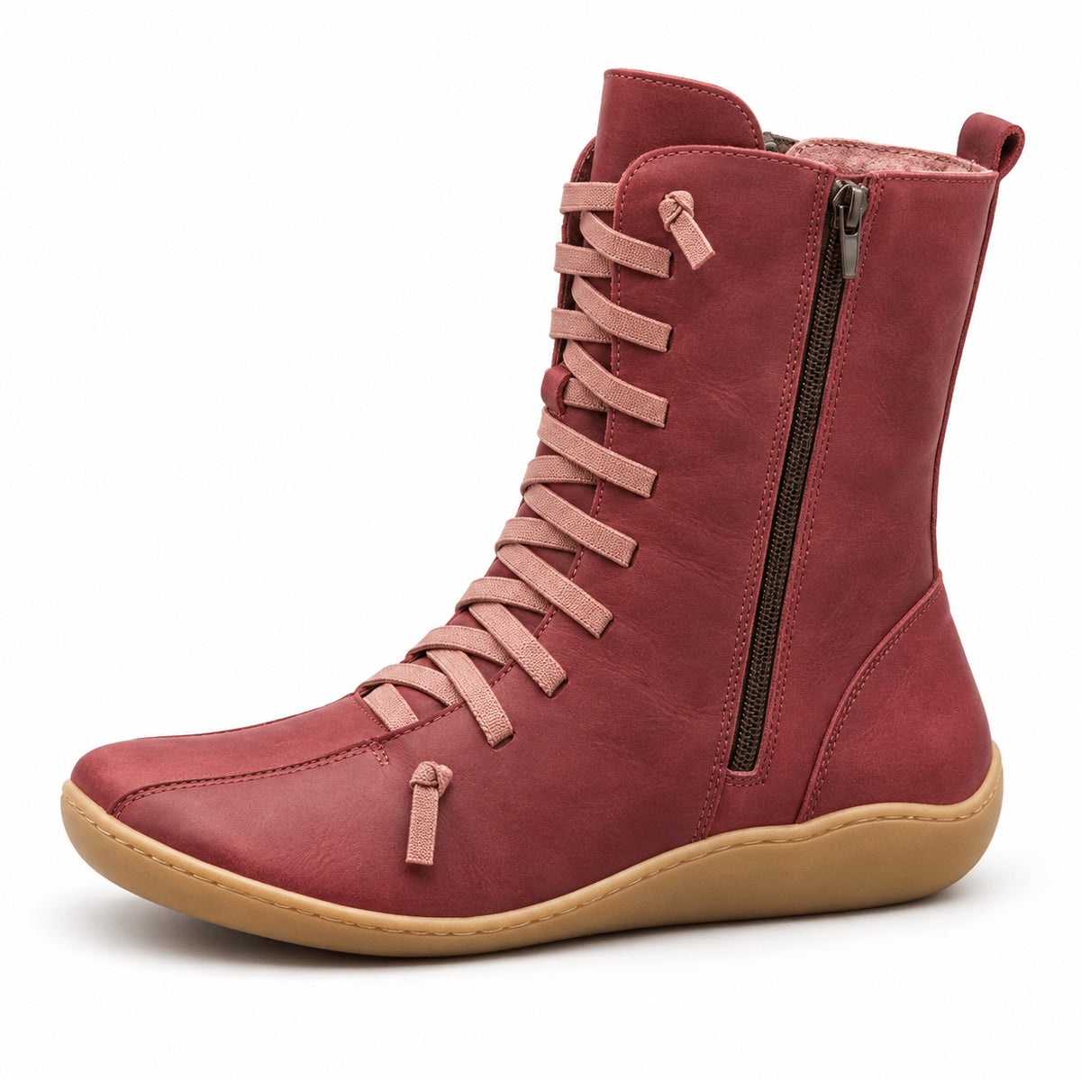 Webster – Unisex Comfort Boots in Red
