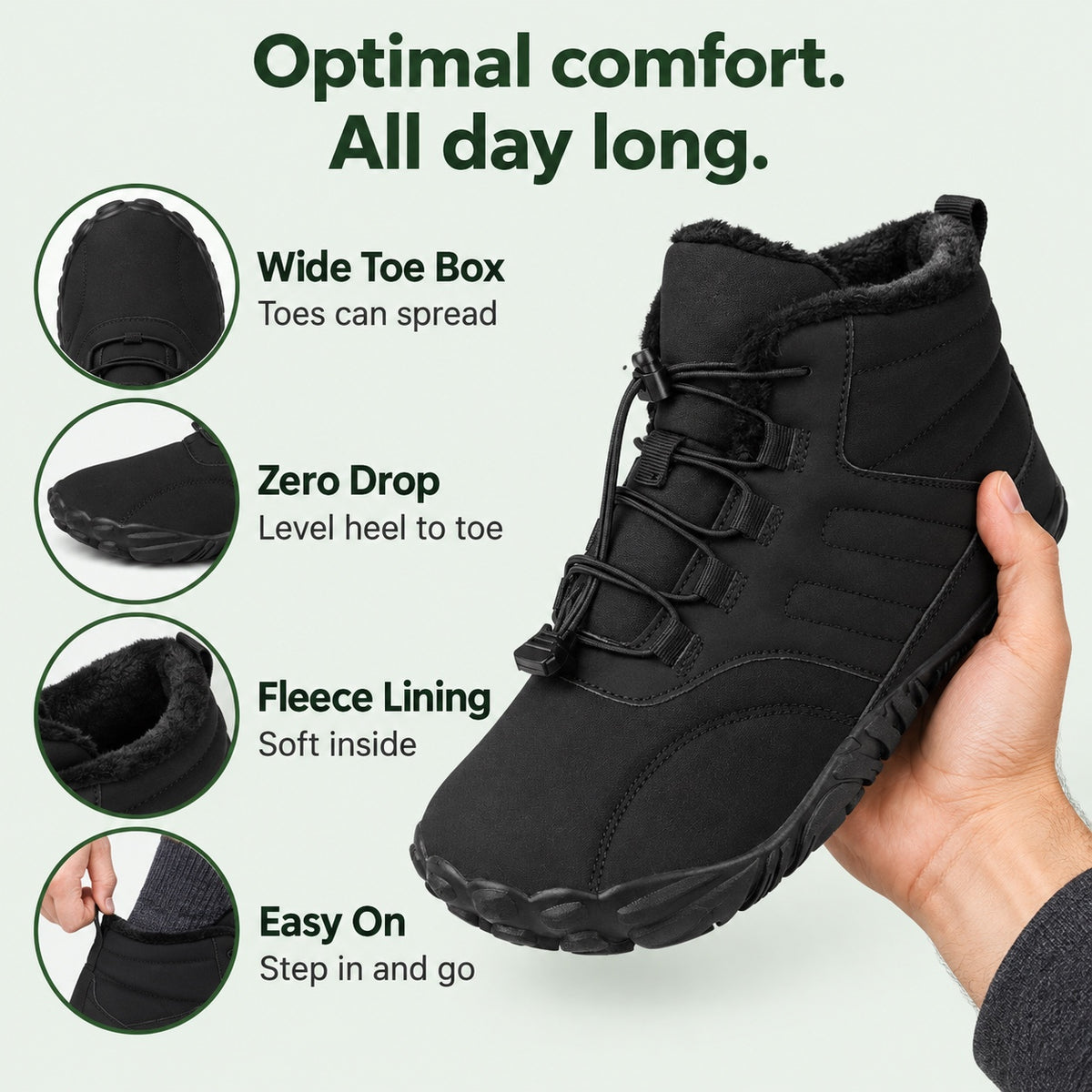 Welch – Unisex Comfort Boots, features