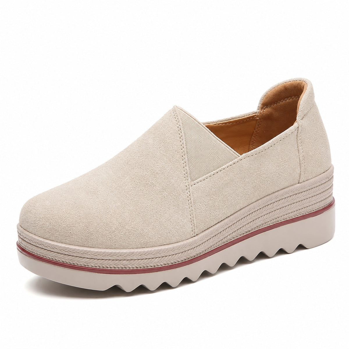 Wilma – Women's Nursing Loafers in Apricot (Closed Design)