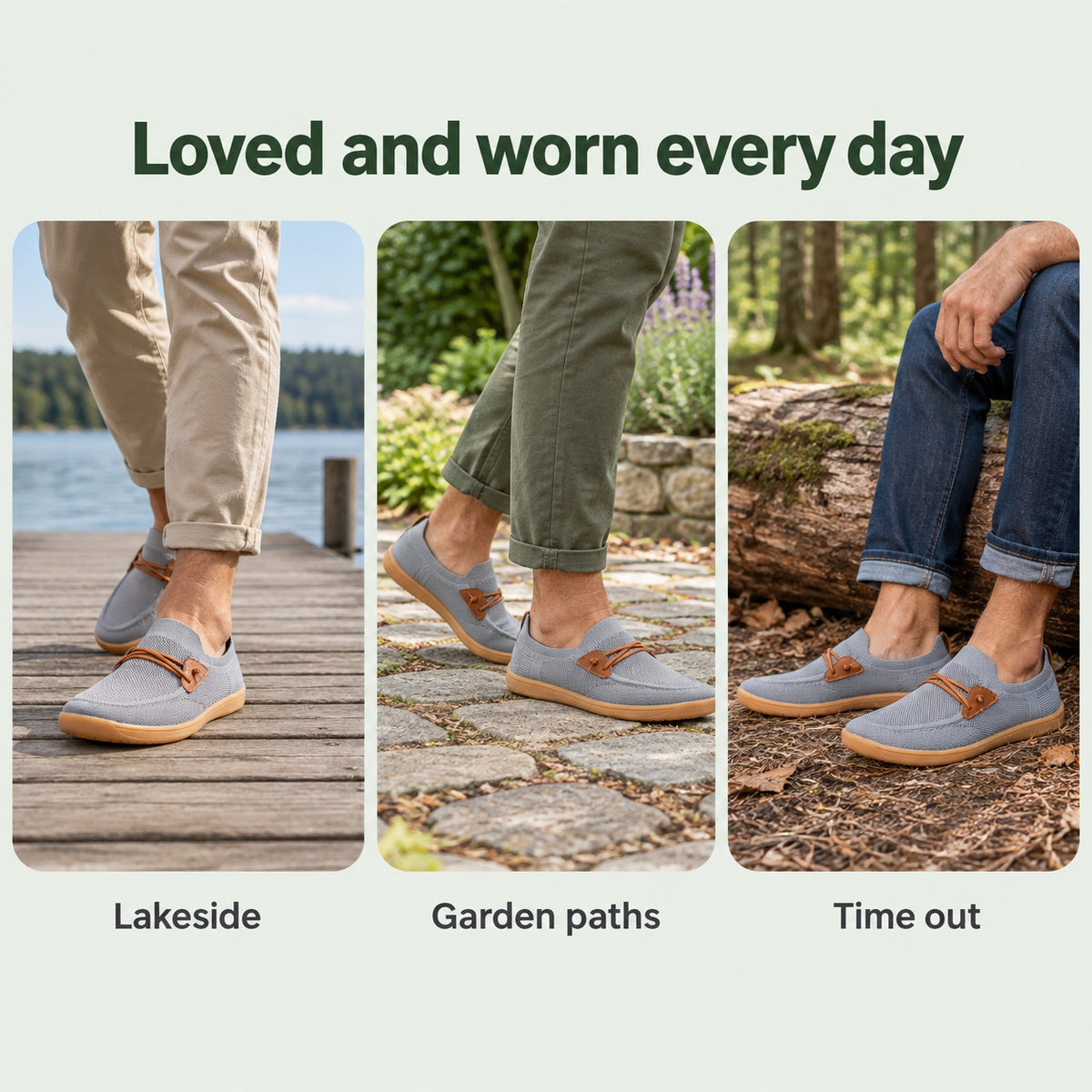 Wise – Unisex Barefoot Loafers, worn every day