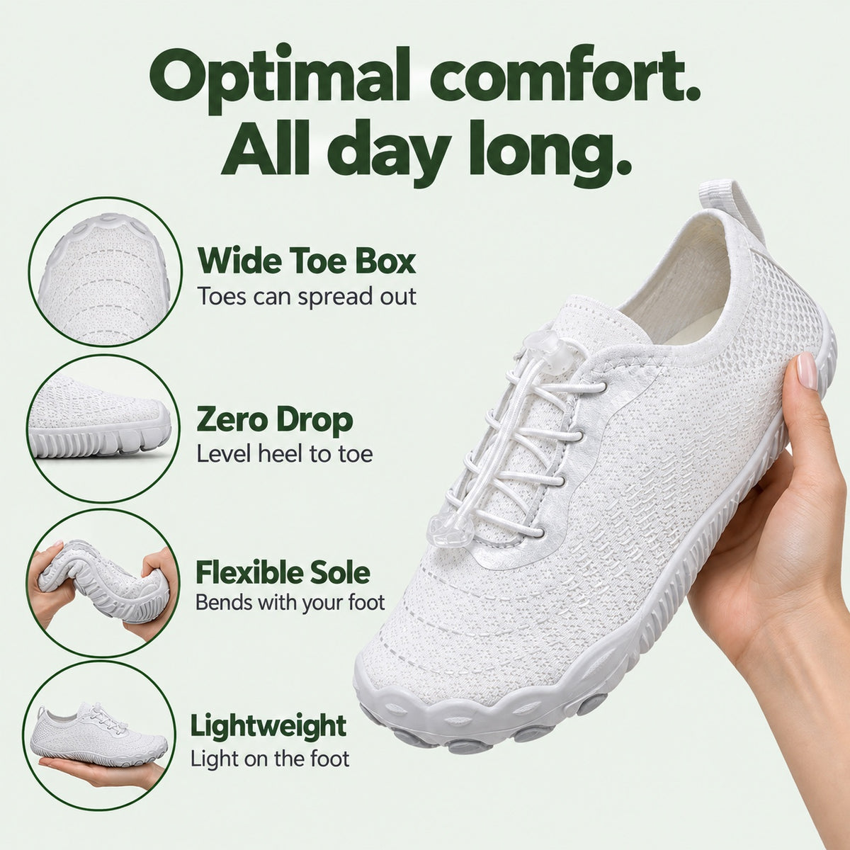Woods – Unisex Barefoot Shoes, features