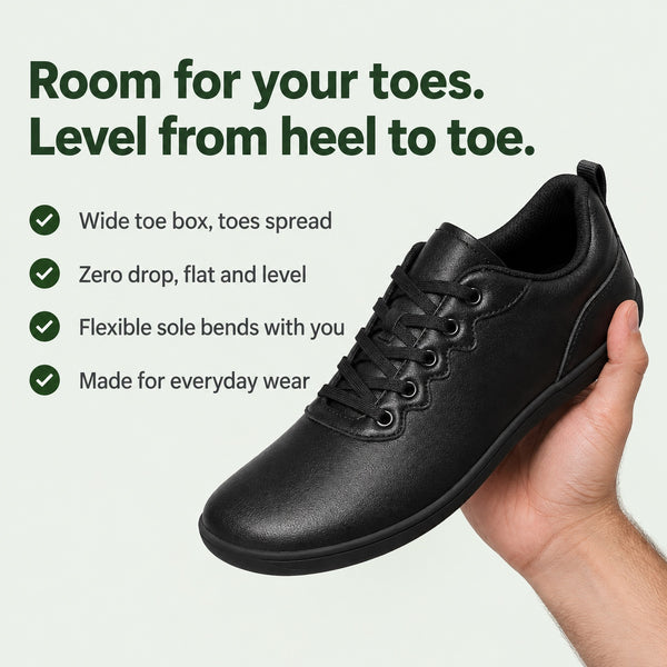 Wyatt – Unisex Barefoot Shoes, key benefits