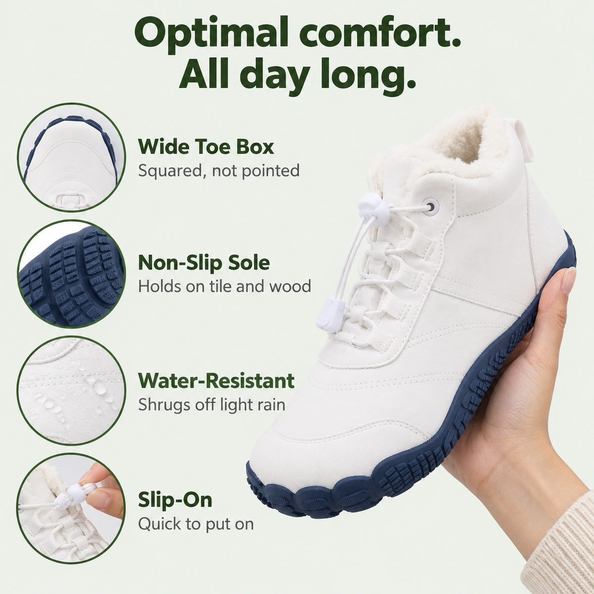Agnes – Women's Wide Toe Box Shoes, features