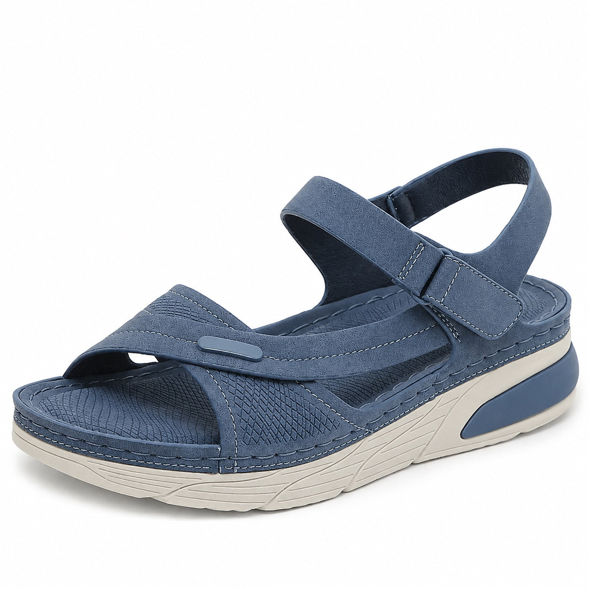 Alexandra – Women's Wide Toe Box Sandals in Blue