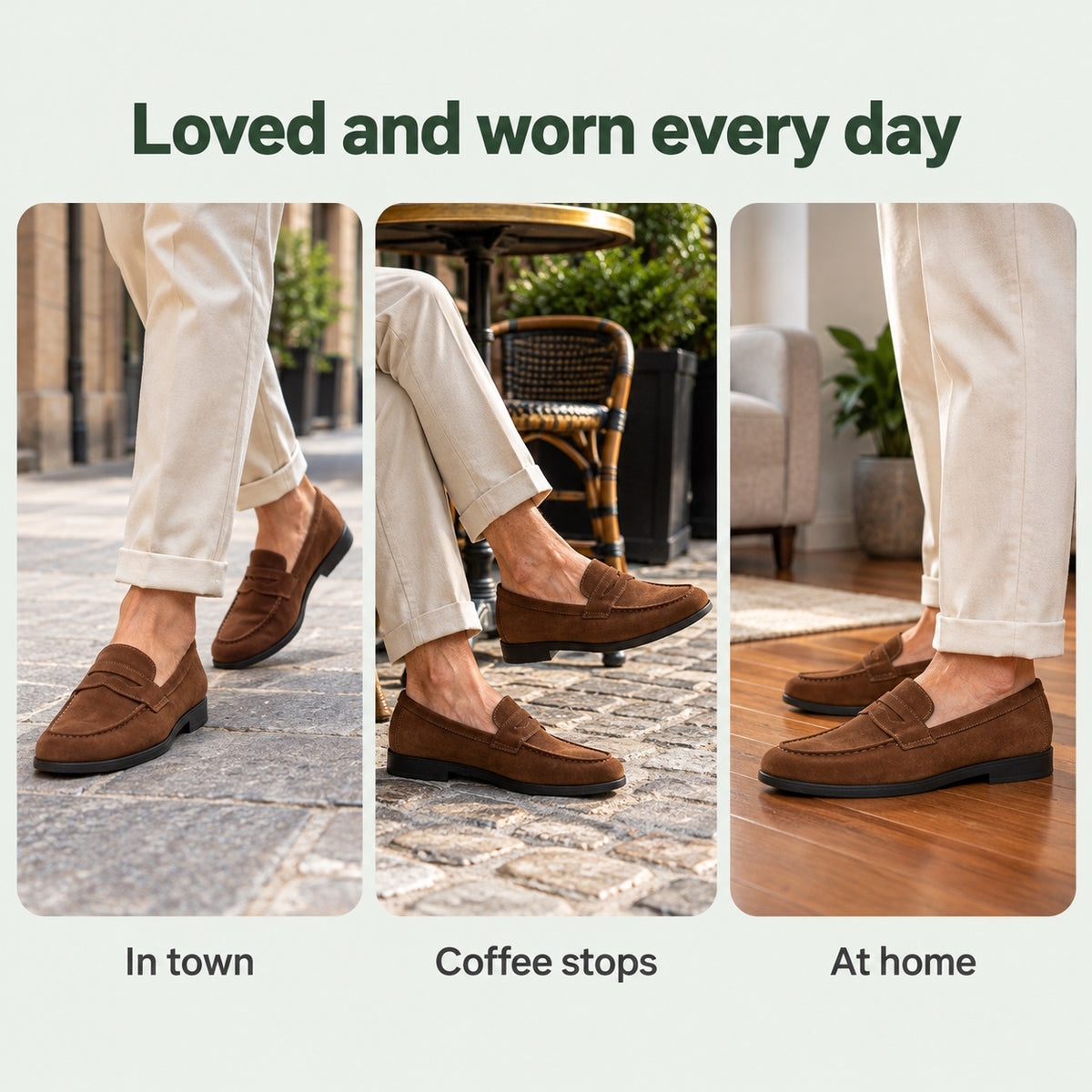 Alfredo – Men's Slip-On Loafers, worn every day