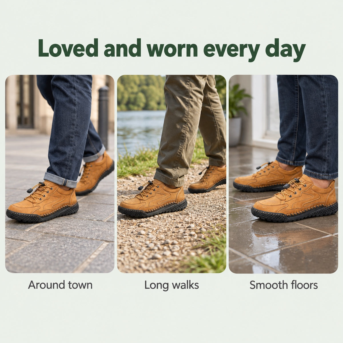 Allan – Men's Non-Slip Shoes, worn every day