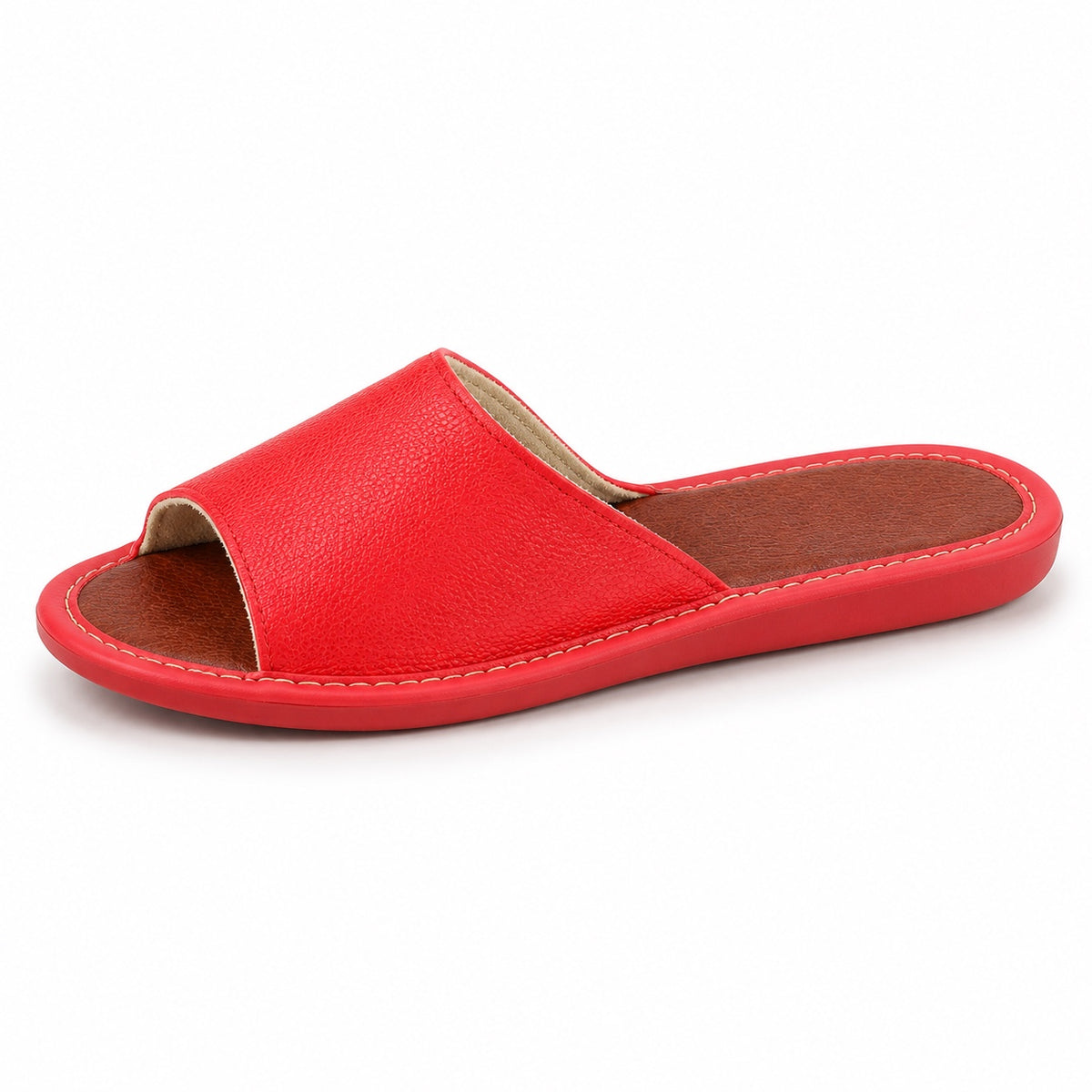 Alma – Women's Wide Toe Box Slippers in 515 Red